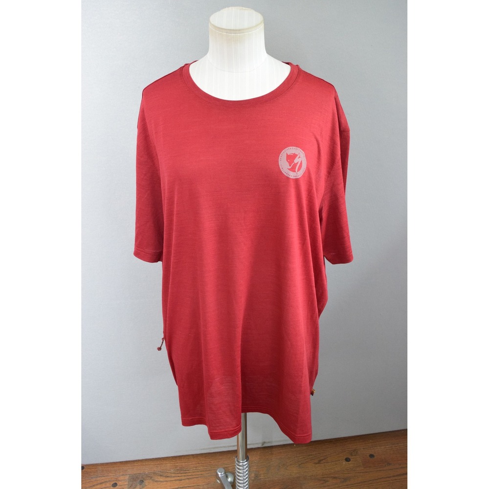 Fjallraven Specialized Wool T-Shirt XXL Red S/F Mens Cycling Gorpcore Tee